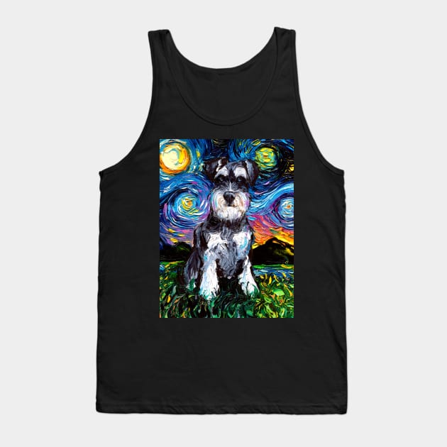 Schnauzer Night Tank Top by sagittariusgallery